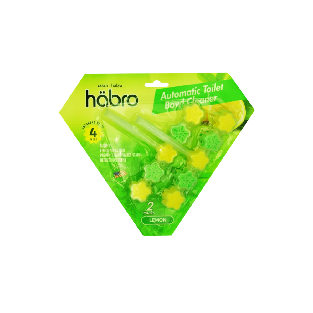 Habro Automatic Toilet Bowl Cleaner Lemon — available for distribution across India